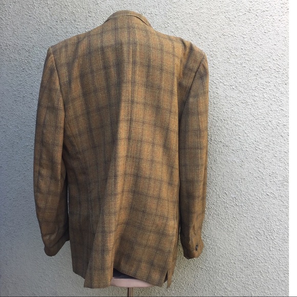 Vintage Brown/Tan/Olive Plaid Sportcoat - Picture 8 of 16